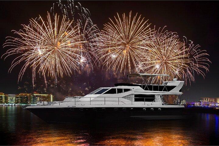 New Year Eve Luxury Yacht Fireworks View and BBQ Cruise