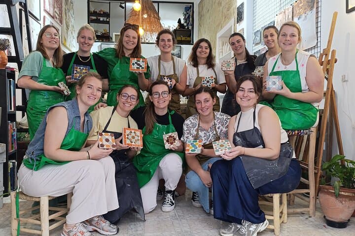 Create Your Zellige Mosaic in Tangier + Tea Experience