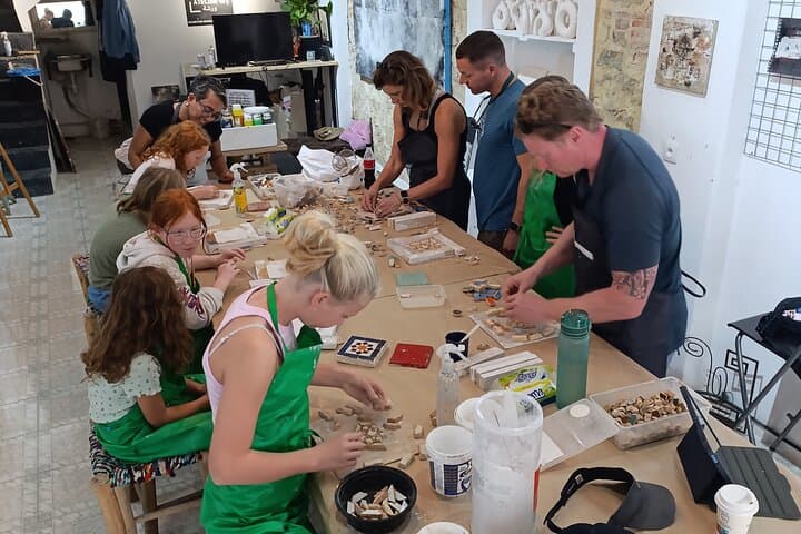Create Your Zellige Mosaic in Tangier + Tea Experience