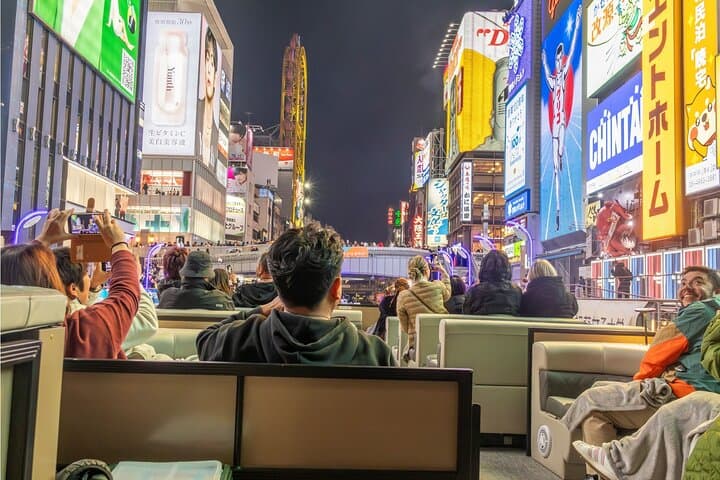 Osaka Dotonbori River Cruise with Glico Sign & Neon Lights View
