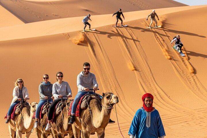 Agadir Desert Tour with Camel Ride and Sandboarding Adventure
