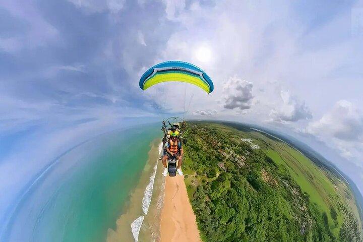 Paramotoring and mangrove River boat Safari Adventure in Bentota