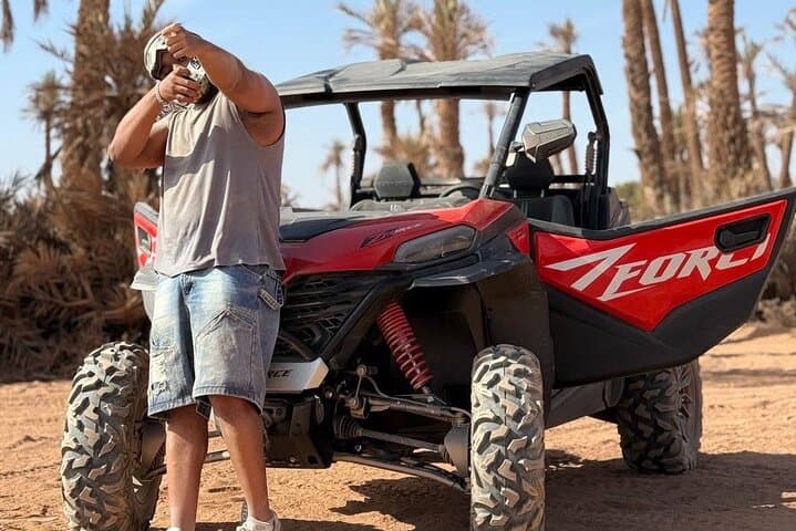 Marrakech Quad Bike Activity in desert palmeraies grove