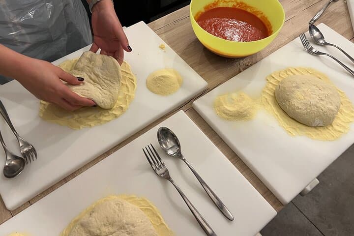 Rome: Pizza & Tiramisu or Gelato Class with Flowing Fine Wine