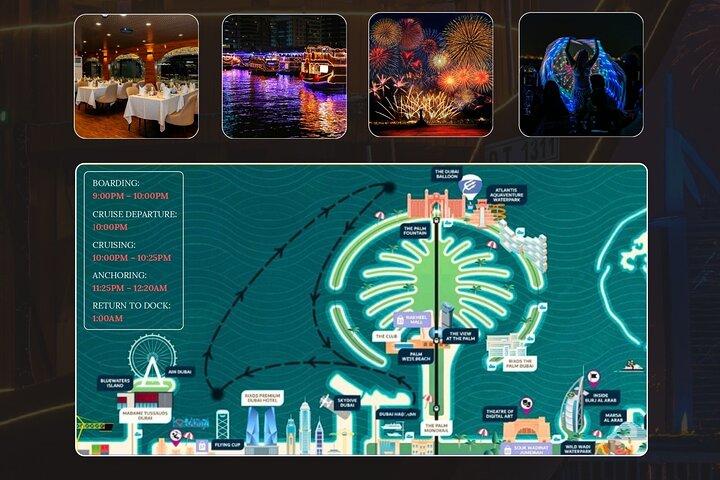 Dubai Marina New Year's Luxury Cruise 2026 - Dinner & Fireworks