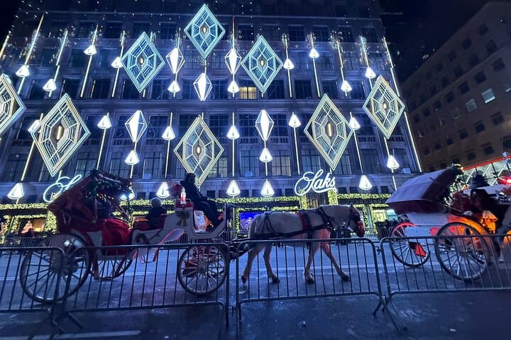 Ultimate NYC Christmas Lights At Night Walking Tour
