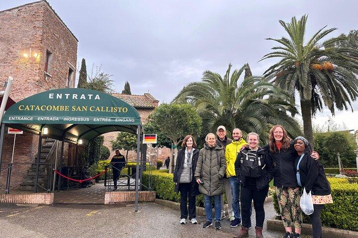 Roman Catacombs Guided Group Tour with Transfer from Rome Center