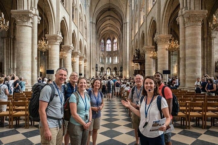 Notre-Dame Interior or Exterior Tour with Scheduled Group Access
