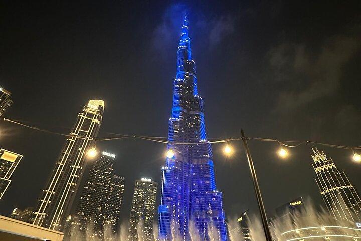 Dubai Night Tour: Burj Khalifa, Fountain Show & City Lights