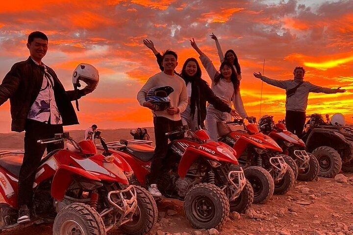Marrakech: Agafay Desert Quad Biking & Camel RIDE & Dinner & Show
