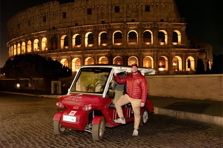 Golf Cart Tour Express Highlights of Rome by Night