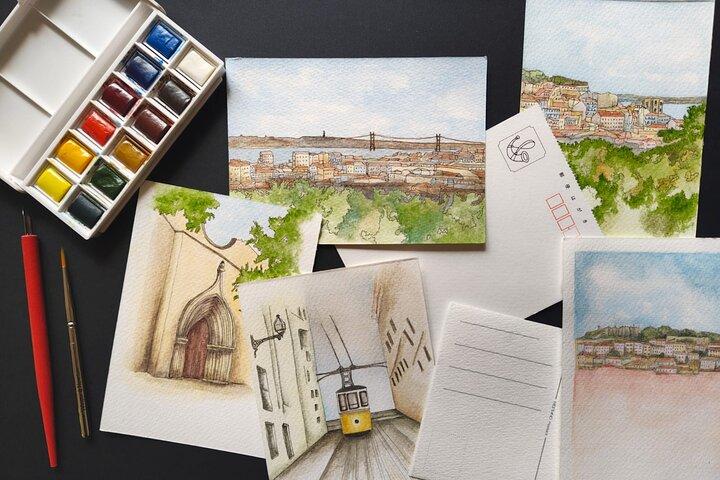 Lisbon Sketching Tour and Discover Hidden Views and Art