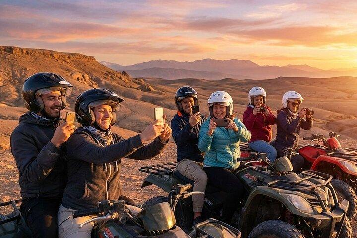 Marrakech: Agafay Desert Quad Biking & Camel RIDE & Dinner & Show