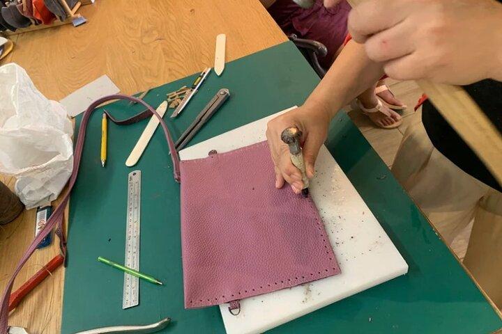 Create Your Own Leather Souvenir with Local Artisan in Rome