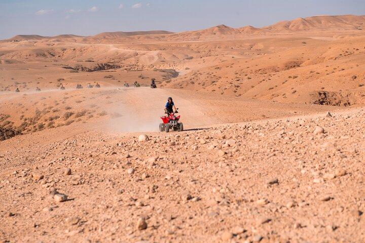 Agafay Desert Adventure Quad Biking Camel Trek and Dinner Show