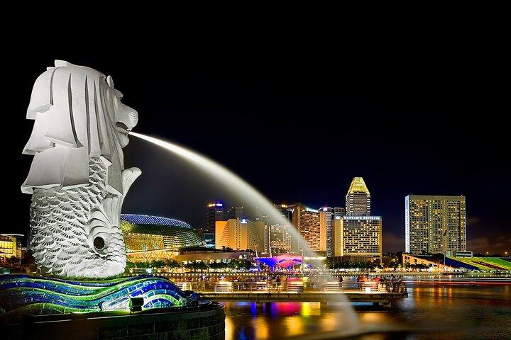 Romantic Marina Bay Night Walking Tour with River Cruise