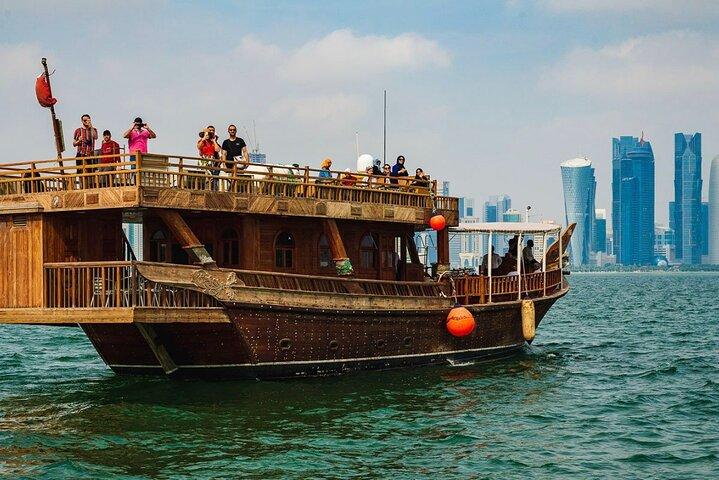Doha: Traditional Dhow Cruise With Sunset & Skyline View
