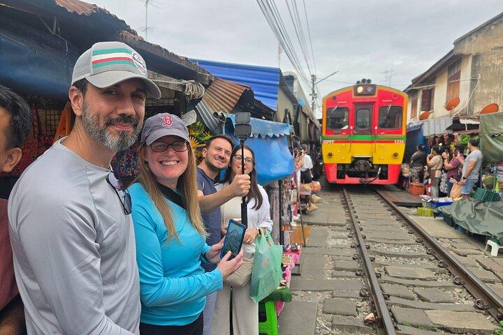 Private Tour to Railway and Floating Markets with Thai desserts