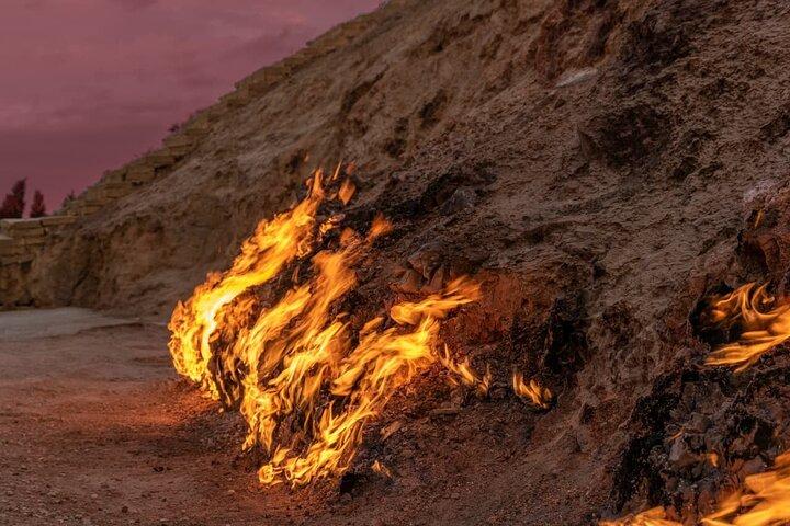 From Baku : Mud Volcanoes , Fire Temple , Burning Mountain