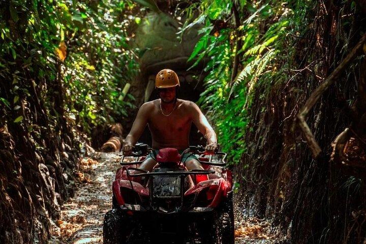 Bali ATV Ride Waterfall,RiceField,River,Kingkong Temple Cave