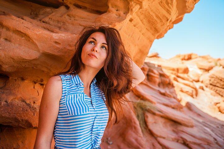 From Sharm:Dahab & Colored Canyon Jeep Safari, Snorkeling & Lunch