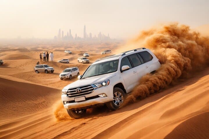 Dubai Desert Safari with BBQ Dinner, Live Shows & Camel Ride