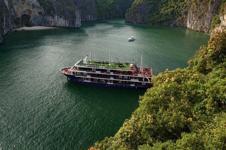Halong Pandora 5 Star Cruise 2D1N-All Inclusive, cave, transfer