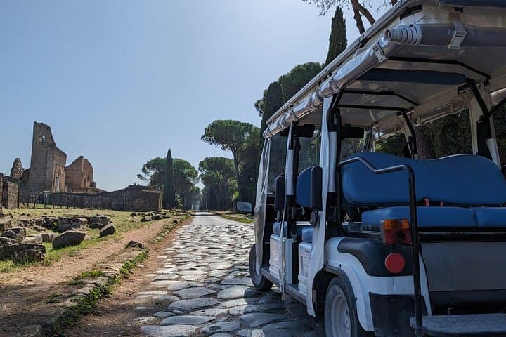 Rome Appian Way Catacombs Aqueducts Golf Cart Tour 4h shared