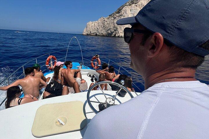 Zakynthos Shipwreck Beach and Blue Caves Boat Tour