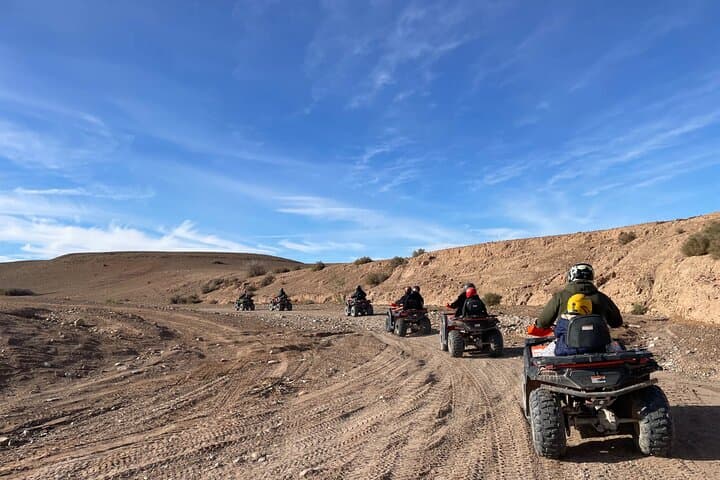 Private Agafay Desert Tour Camel Ride and ATV with Dinner Show