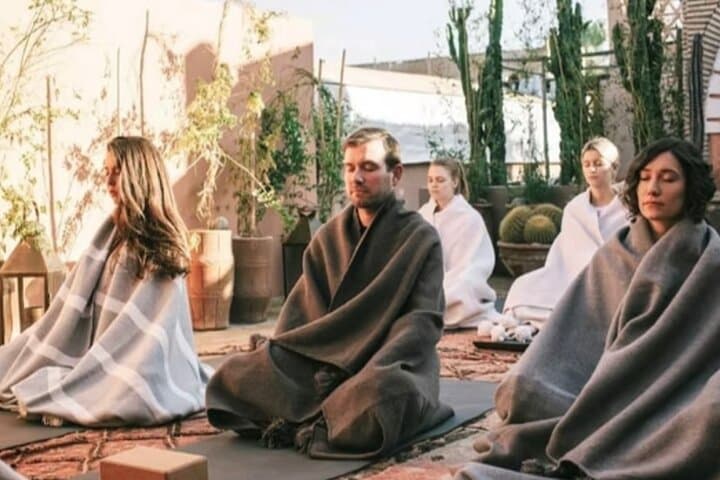 Authentic Riad Yoga & Rooftop Moroccan Tea Experience