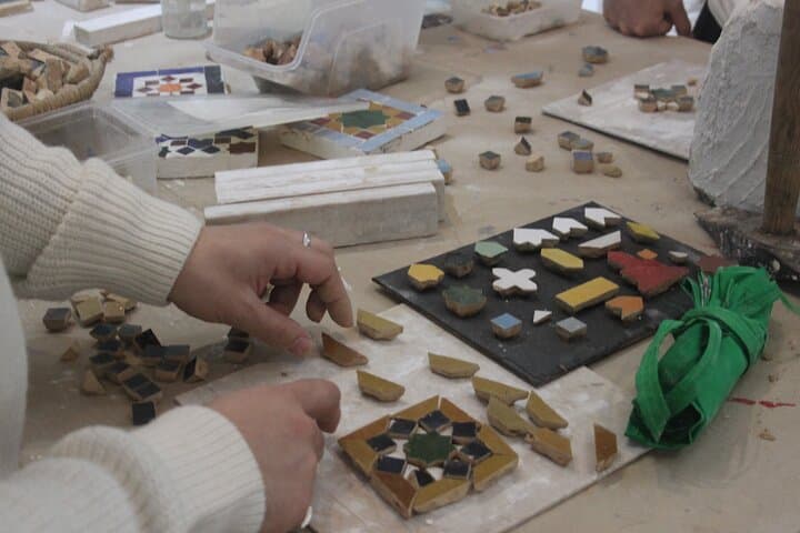 Create Your Zellige Mosaic in Tangier + Tea Experience