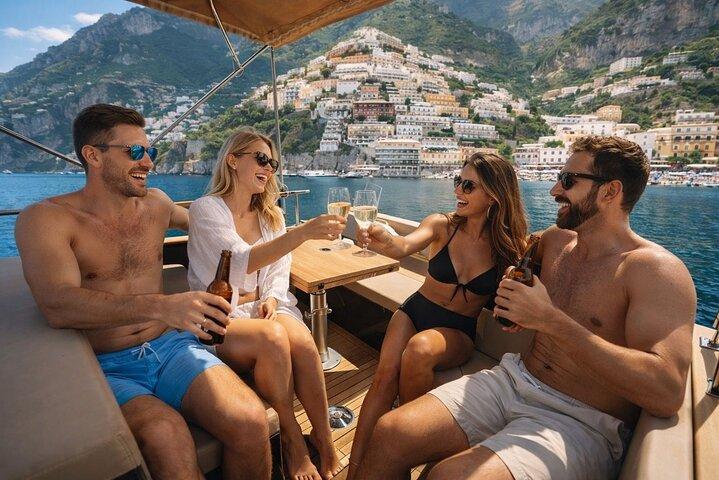 Luxury Amalfi Coast Boat Tour with Swim & Prosecco – Small Group