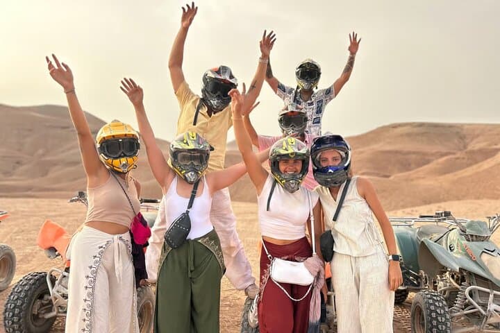 Marrakech: Quad, Camel Ride & Dinner Fire Show in Agafay Desert