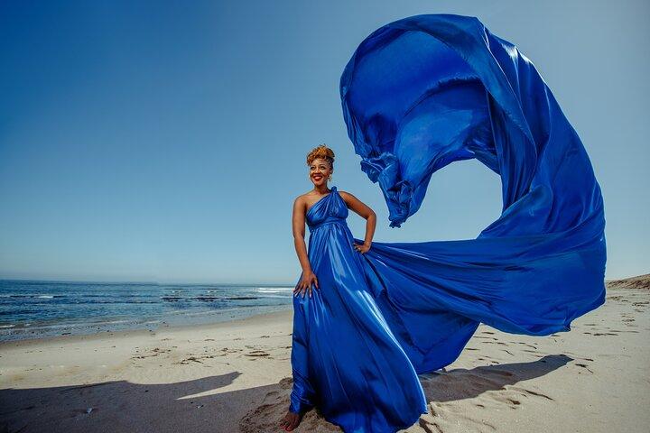 Flying Dress Namibia Photoshoot Swakopmund