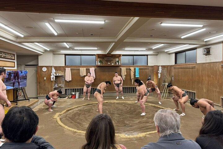 Tokyo Sumo Stable Morning Practice Tour near Tokyo Skytree