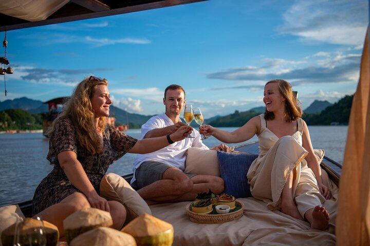 Mekong River Sunset Cruise Luang Prabang with Romantic Views