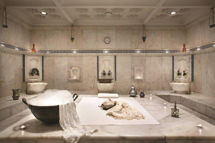 Side Traditional Turkish Bath Hammam Body Scrub and Oil Massage