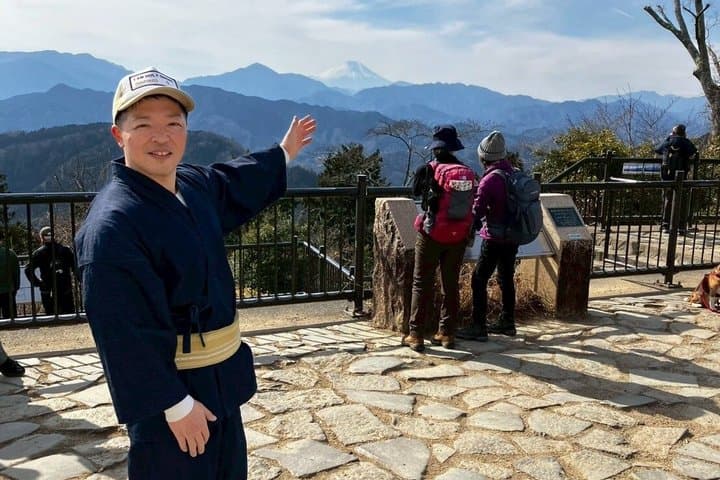 Private Mt. Takao Hike & Onsen from Shinjuku with Ex-JR Conductor