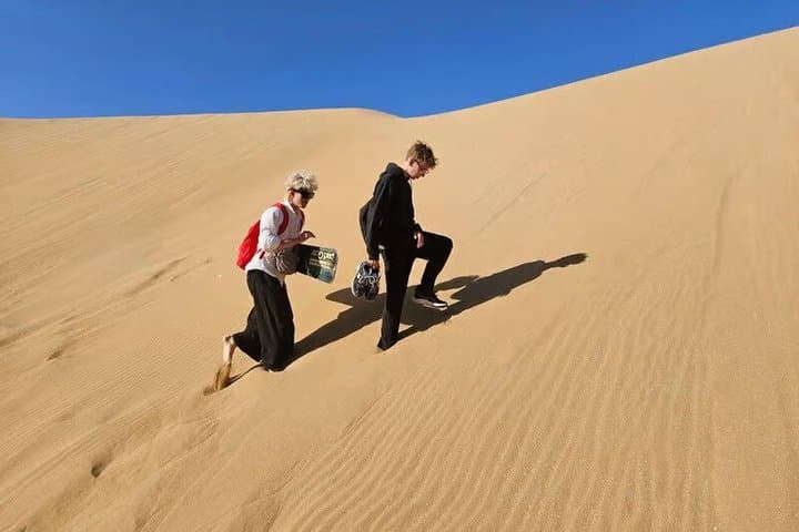 Taghazout 3-in-1 Desert Tour: Quad, Camel, Sandboarding & BBQ