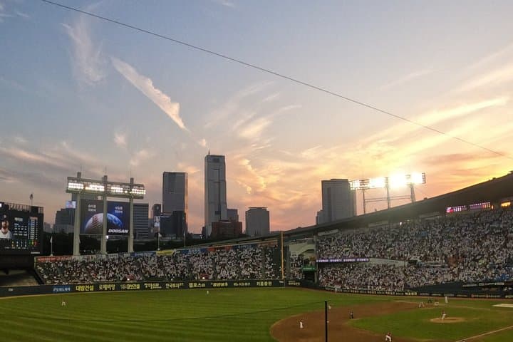 Korean Baseball Game and Meal with Locals over Soju Bombs