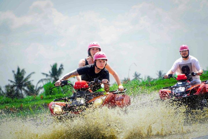 Quad Bike Ubud With Tunnel, Waterfall and Bali Rafting Adventure