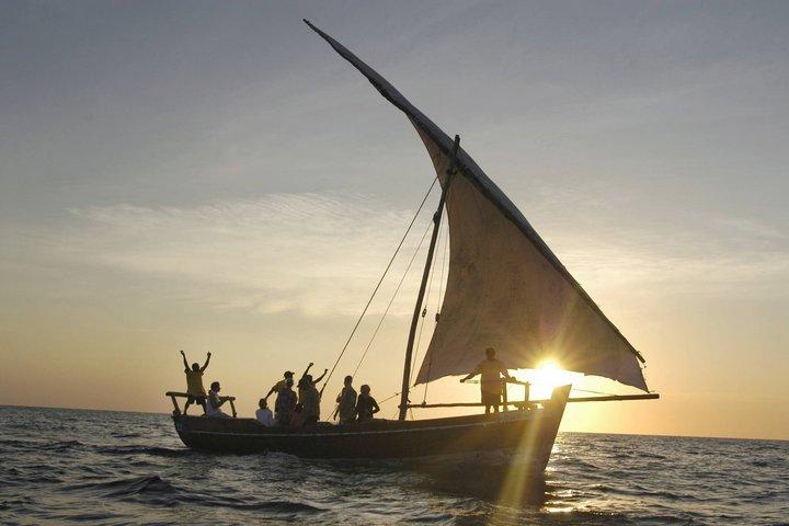 Zanzibar Sunset Dhow Cruise with Traditional Drums and Fruits