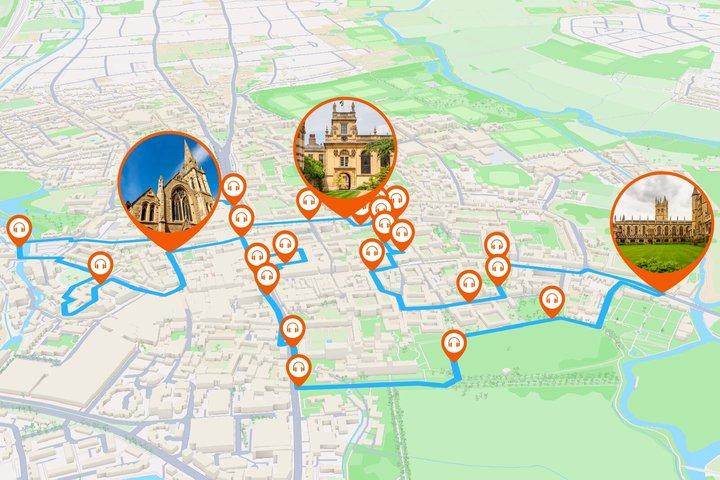 Oxford Audio Guided Walking Tour 2h and 26 audio commentary