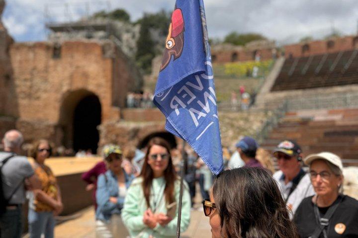Taormina with Greek theatre and Castelmola from Catania Tour