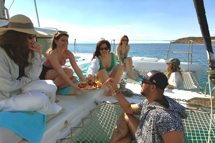 Luxury Catamaran Morning Private & Greek Gastronomy in Athens