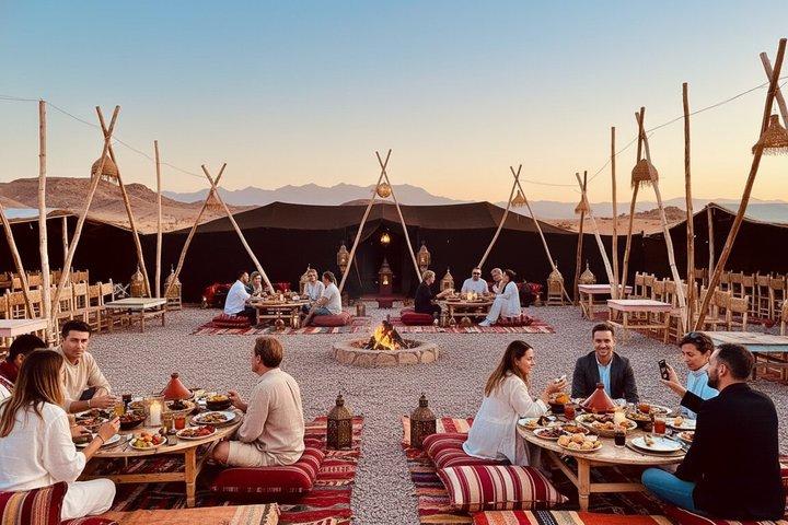 Agafay Desert Camel Ride at Sunset with Dinner Show