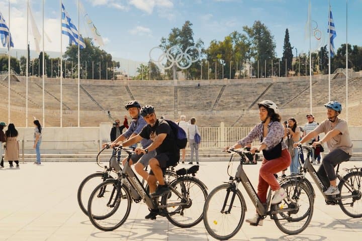 Athens Scenic Electric Bike Tour with optional Acropolis visit