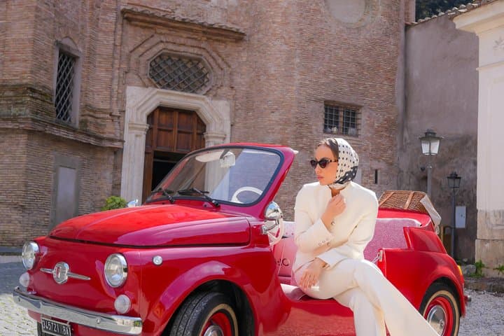 Vintage Fiat 500 Cabriolet Ride & Photo Tour in Rome