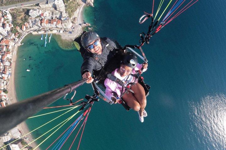 Budva: Tandem Paragliding from 2,500ft with GO2FLY team